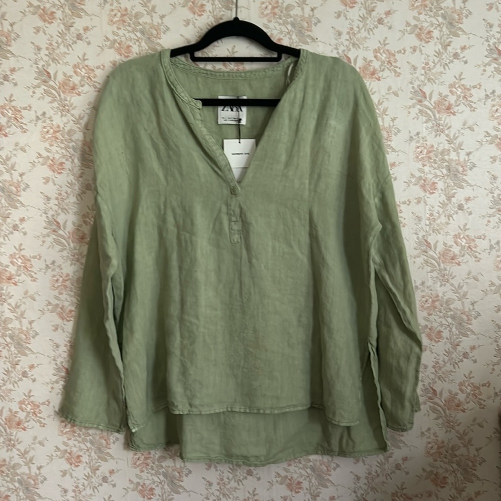 BNWT Zara Linen Top